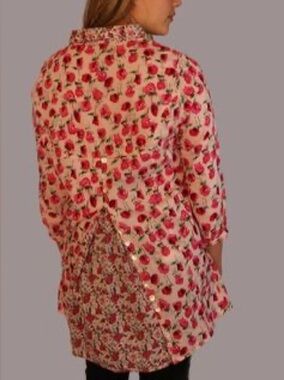 Floral Pink Tunic with Rose Print